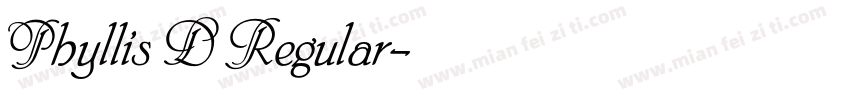 Phyllis D Regular字体转换